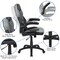Emma and Oliver Gaming Desk and Racing Chair Set with Headphone Hook, and Monitor Stand